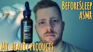 [ASMR] - My beauty products/personal care as a man :D! (whisper & tapping)