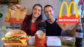 MCDONALD’S MUKBANG 🍟  | Provo McPlant per la prima volta 🌱 | ASMR *eating sounds*