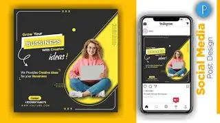 Social Media Post Design on Android | Pixellab | 🔥
