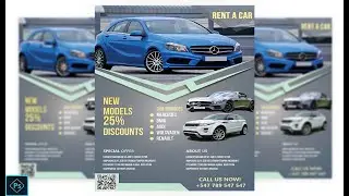 Rental Car Flyer Design With Photoshop