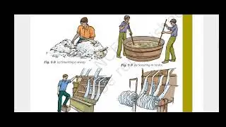 Process of Obtaining wool from wool hair or fibre, Shredding, scouring, sorting, dyeing, Yarn