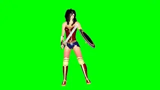Wonder Woman Funny Green Screen Effects blender 3d animation