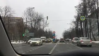 Регулируемый перекрёсток. Левый поворот. Правило: не вижу, не еду.
