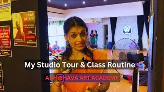 My Studio Tour and Class Routine | Abhibhava Dance Studio | Nisha Mangalampalli