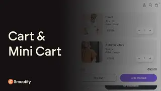 Mini Cart and Cart Page | Webflow and Shopify, connected! Smootify.io