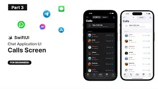 Build Chat App with SwiftUI | iOS 16 & Xcode 14 | Calls Screen | Part 3