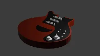 Making a Red Special Model in Blender - Middle and Bridge Pickup