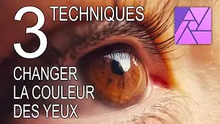 CHANGER LA COULEUR DES YEUX (méthode réaliste) - Tutoriel AFFINITY PHOTO
