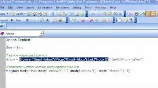LearnQTP - Counting number of emails using QTP