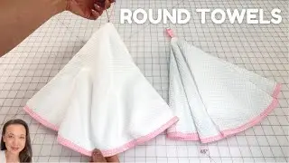 You probably never thought about making a ROUND towel!  -  Essuie mains rond à suspendre