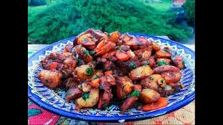 КАРТОШКА ПО ОХОТНИЧЬИ В КАЗАНЕ . Как правильно пожарить картошку . ЭТО БЛЮДО ВАС ПОКОРИТ !