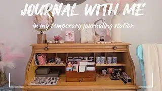 ASMR Journaling | Journal With Me in my Temporary Journaling Station