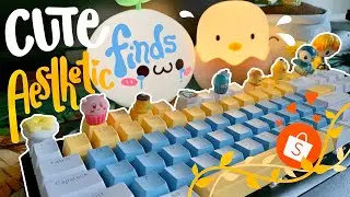 SHOPEE FINDS 🛒 Cute and Aesthetic must haves | Lamps, Key caps, and more 🐣🌱 (Philippines)