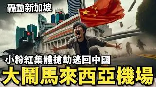 轟動新加坡！中國網紅集體搶劫洋樓⋯逃亡機場被抓，小粉紅大鬧日本，痛嗆馬來西亞機場搞台獨，中國留學生大鬧洛杉磯機場放紅歌