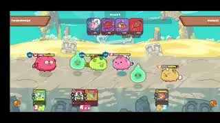 Axie Infinity PVP Master 1 VS 2 Gravel Ant Parasite Pincer Snail Shell