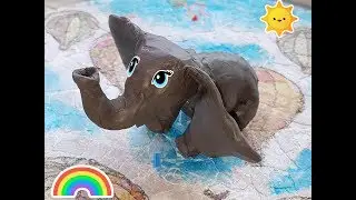 Dumbo from plasticine