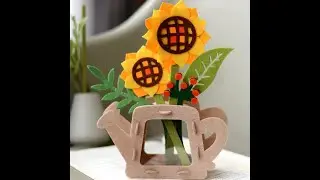 Felt Sunflower and Kettle Kit