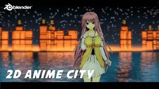 This City Looks 2D… But It’s All 3D in Blender!