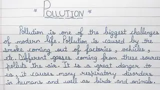 Essay on Pollution || Essay in English ||Essay Writing