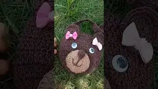bolsa ursinho em Crochê