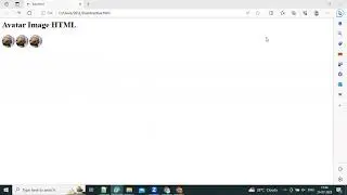 How to create Avatar image in HTML & CSS