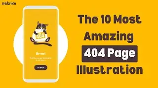 The 10 Most Amazing 404 Page illustrations | 404 Page Designs Using HTML CSS JavaScript