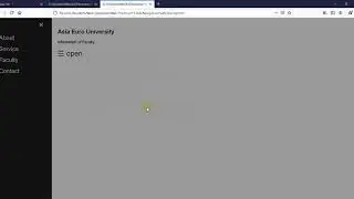 How to create Side Navigation Push Opacity