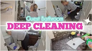 GUEST BATHROOM DEEP CLEAN | TINY TIDY CLEANING MOTIVATION