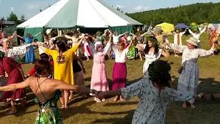 Народная хороводная песня - а мы сеяли сеяли лен