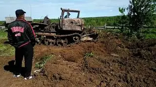 ТДТ- 55 может как бульдозер