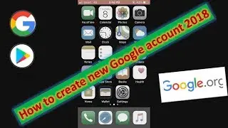 #001 How To create new google account very easy and quickly 2018 on iOS iPhone