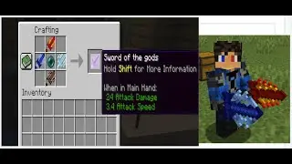 FOUR ELEMENTAL SWORDS! | crafting THE GOD SWORD | minecraft mod |