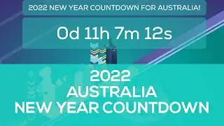 AUSTRALIA EASTERN DAYLIGHT TIME NEW YEAR COUNTDOWN 2022 SYDNEY BRISBANE MELBOURNE NEW YEAR COUNTDOWN
