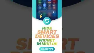 How to hide Smart Devices widget in MIUI 14 notification drawer #shorts