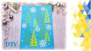 ЗИМОВИЙ ЛІС 🎄 Ялинки - витинанки🎄 Winter forest