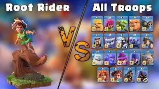 Root Rider Vs All Troops | Clash of Clans #clashofclans #coc #th16 #doomboom #rootrider