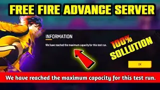 Fixed We have reached the maximum capacity for this test run // FF Advance Server Problem