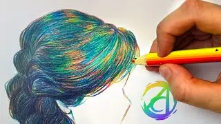 COMO DESENHAR uma trança arco-íris 🌈 com a Dai Oliveira