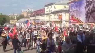 Парад на День Победы 2015 в ВОВ ★ Бессмертный полк в Подольске ( Подмосковье ) ★ Victory day 2015