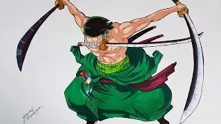 Drawing Roronoa Zoro From One Piece