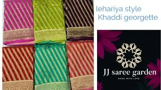 *Ready to dispatch lehariya style khaddi Georgette*to any clr**Relr
