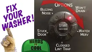 Front Load Washer Door Wont Unlock/NOT DRAINING - How to Fix Front Load Washer