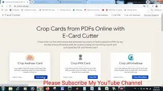 Crop Aadhaar Card Online. Adhaar card Perfect Size Cutter Online 2021