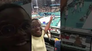 Behind the scenes at the Olympics as a reporter | Newsround #shortsfeed