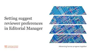 Setting suggest reviewer preferences in Editorial Manager