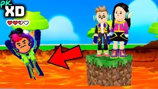 THE FLOOR IS LAVA BUT WITH LIVES in PK XD 2022 THE PK FAMILY 🐸 SIMBA NALA AND SANTI TV
