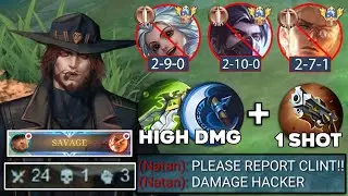CLINT FULL HIGH DAMAGE BUILD WILL MAKE HIM META AGAIN!😱 24 KILLS + 2X SAVAGE! (OVERPOWERED DAMAGE!)