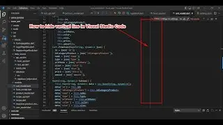 How to hide vertical line in Visual Studio Code on Window 10