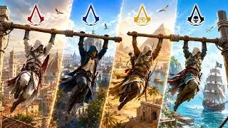 What 1000+ Hours of Parkour Looks Like in Each Assassin's Creed Game (2007-2021)