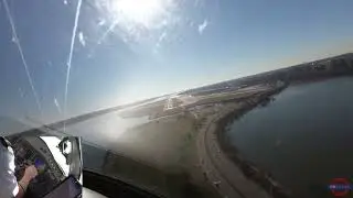 DCA River Visual 19 - Embraer E175 Flight Deck - Reagan KDCA